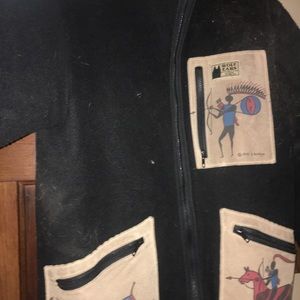 VINTAGE JACKET BY DOLEGA FROM LARAME WY. The artist named jacket Wolf Ears